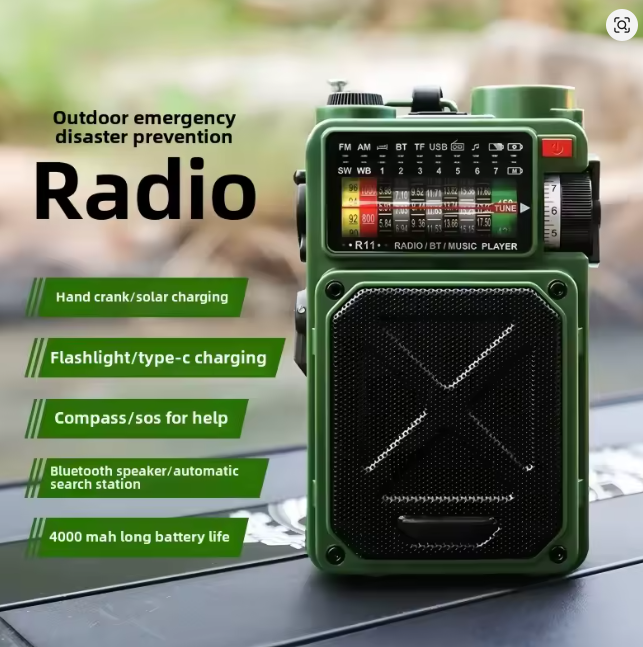 Rádio de Alarme Solar de Emergência