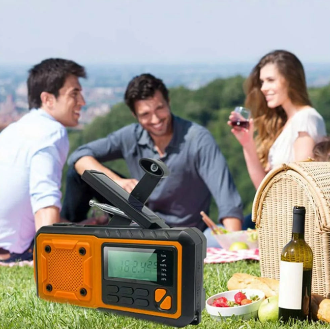 Portátil de Emergência Rádio Energia Solar