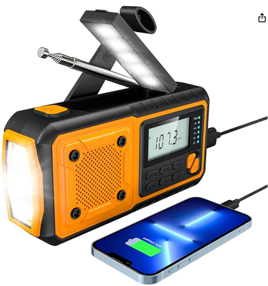 Portátil de Emergência Rádio Energia Solar