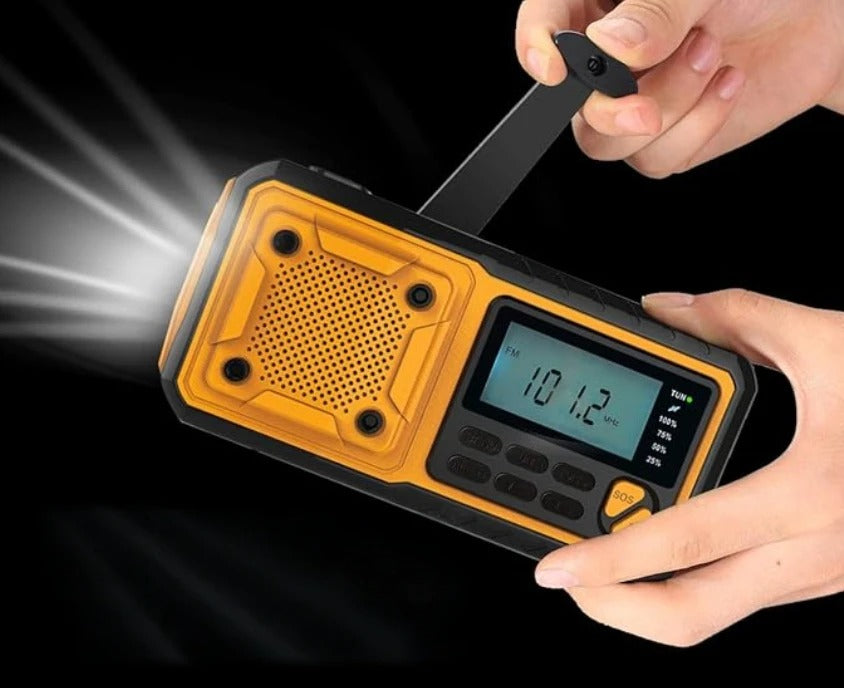 Portátil de Emergência Rádio Energia Solar