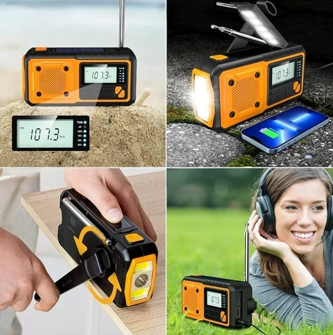 Portátil de Emergência Rádio Energia Solar
