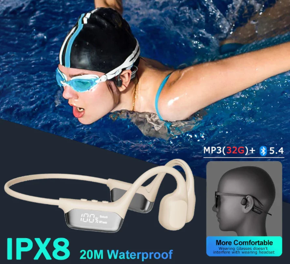 Condução óssea bluetooth 5.4 sem fio Esporte