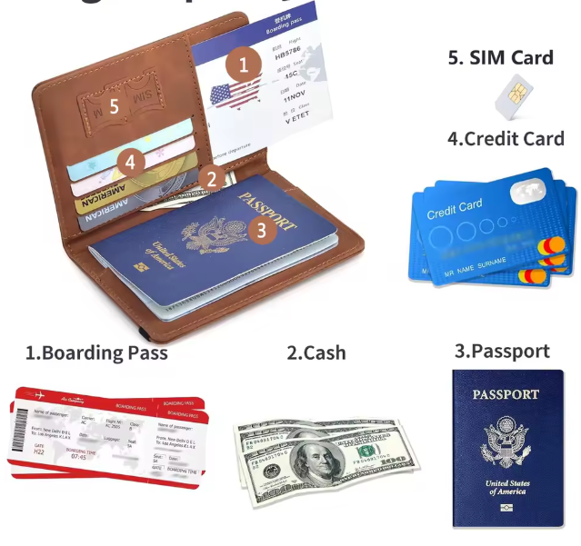 Porta-passaporte para Viagens