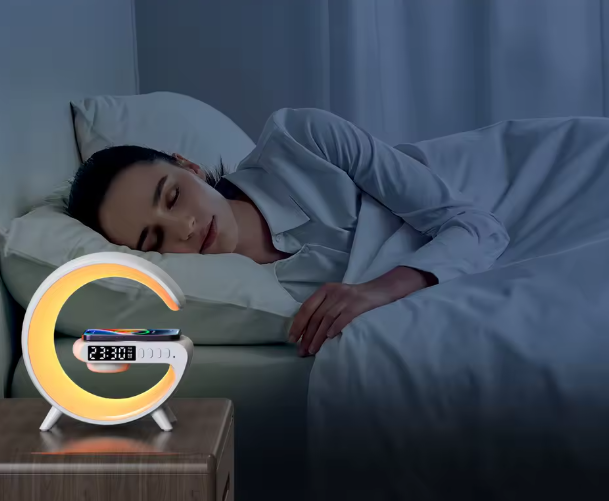 Multifuncional Carregador Sem fio Suporte  Rgb Luz