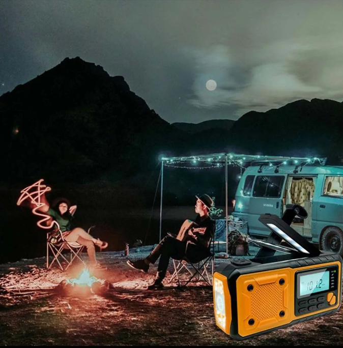 Portátil de Emergência Rádio Energia Solar