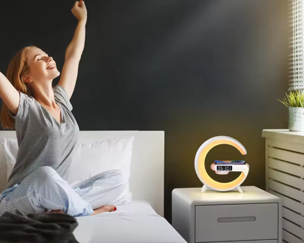 Multifuncional Carregador Sem fio Suporte  Rgb Luz
