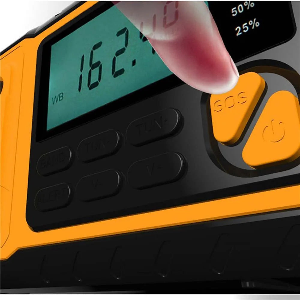 Portátil de Emergência Rádio Energia Solar