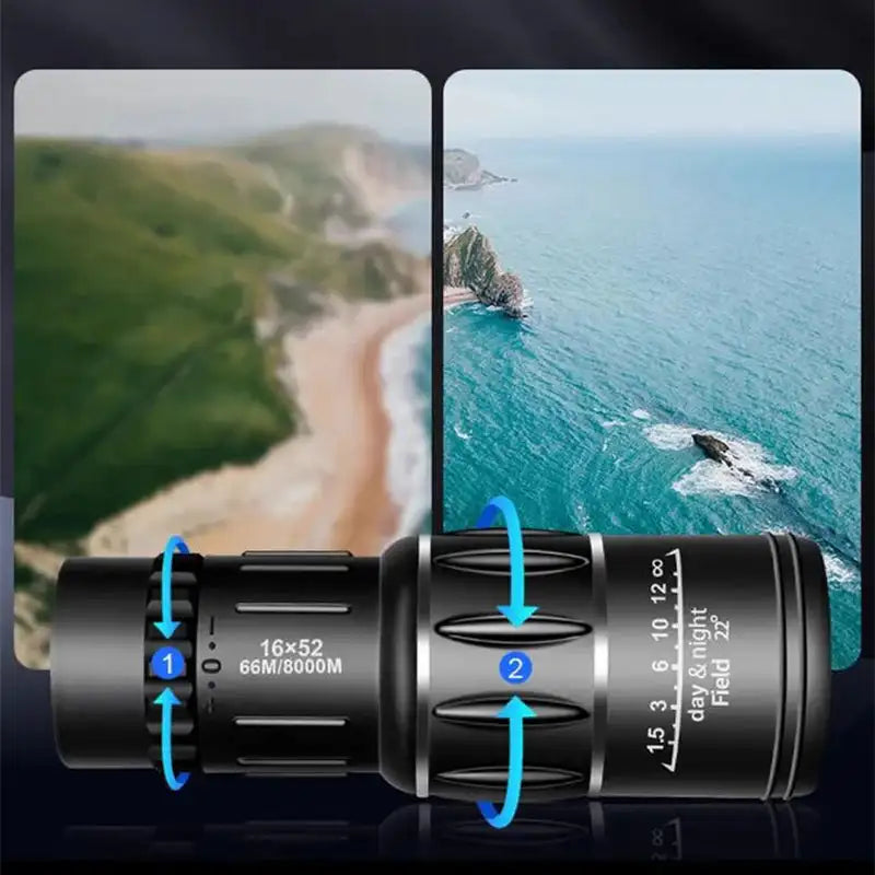 16x52 Monocular Telescope High-Power