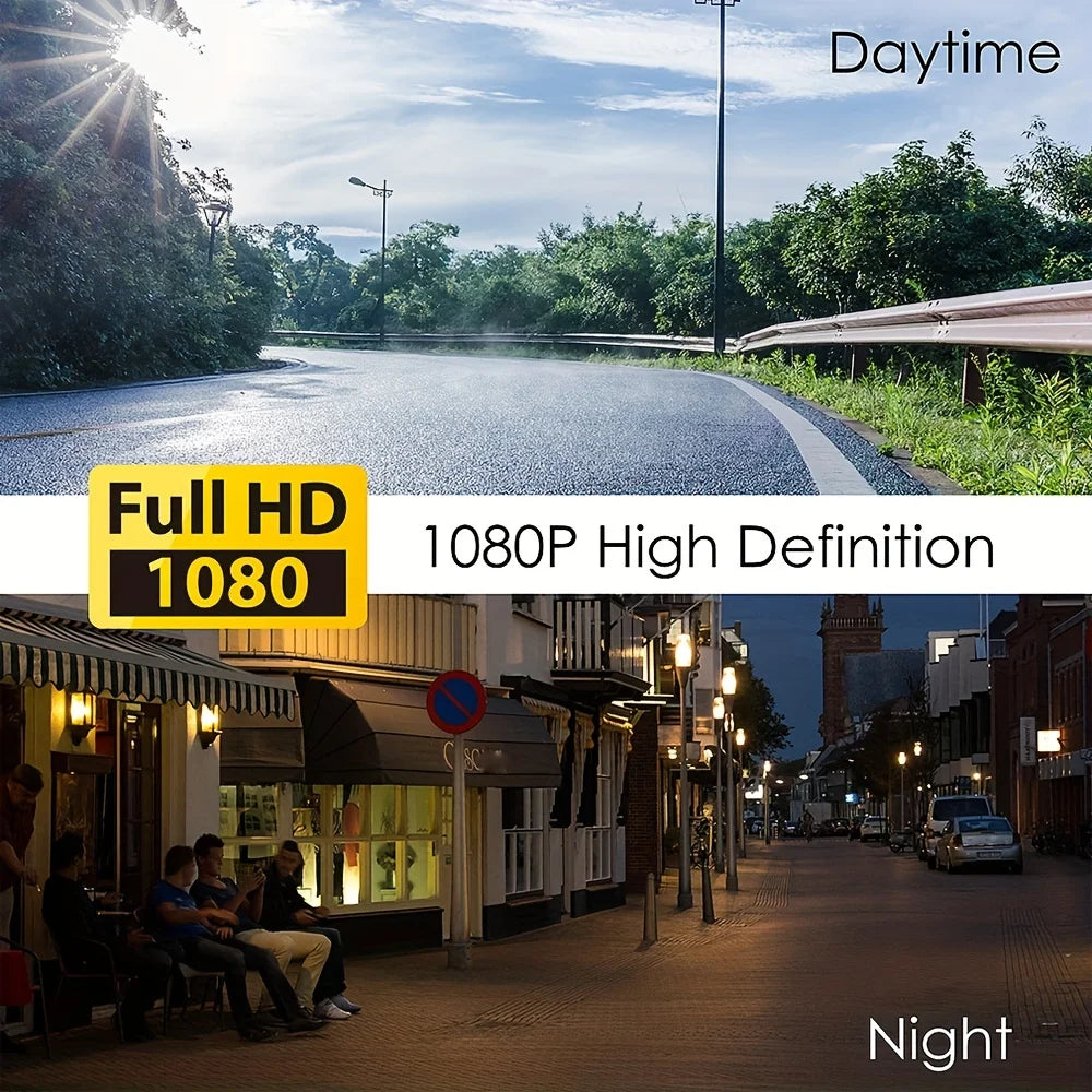 Câmera Veicular 1080p Wi-Fi com Dupla Lente