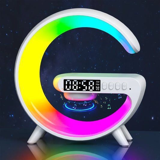 Multifuncional Carregador Sem fio Suporte  Rgb Luz