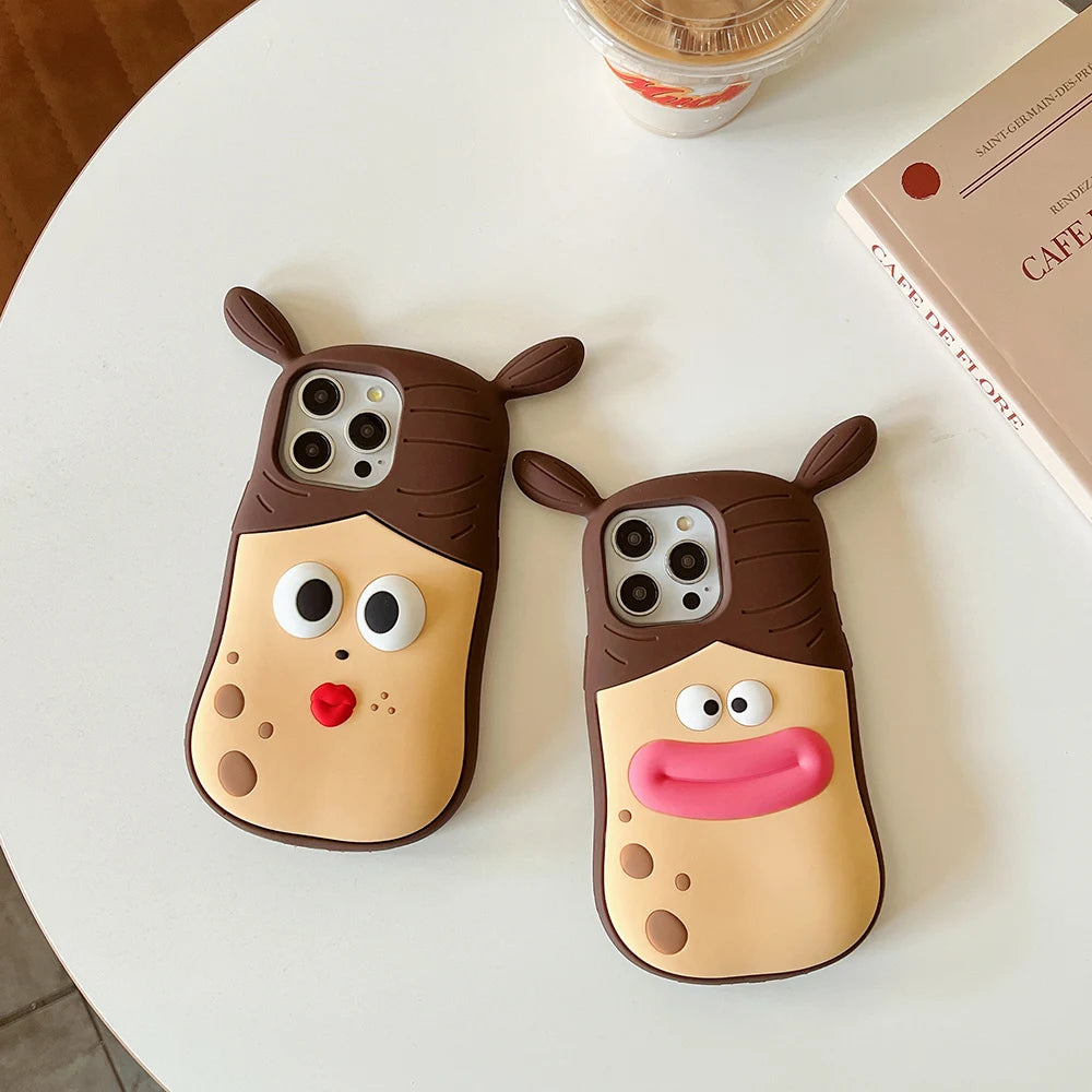 3D Cartoon Funny Girl Case