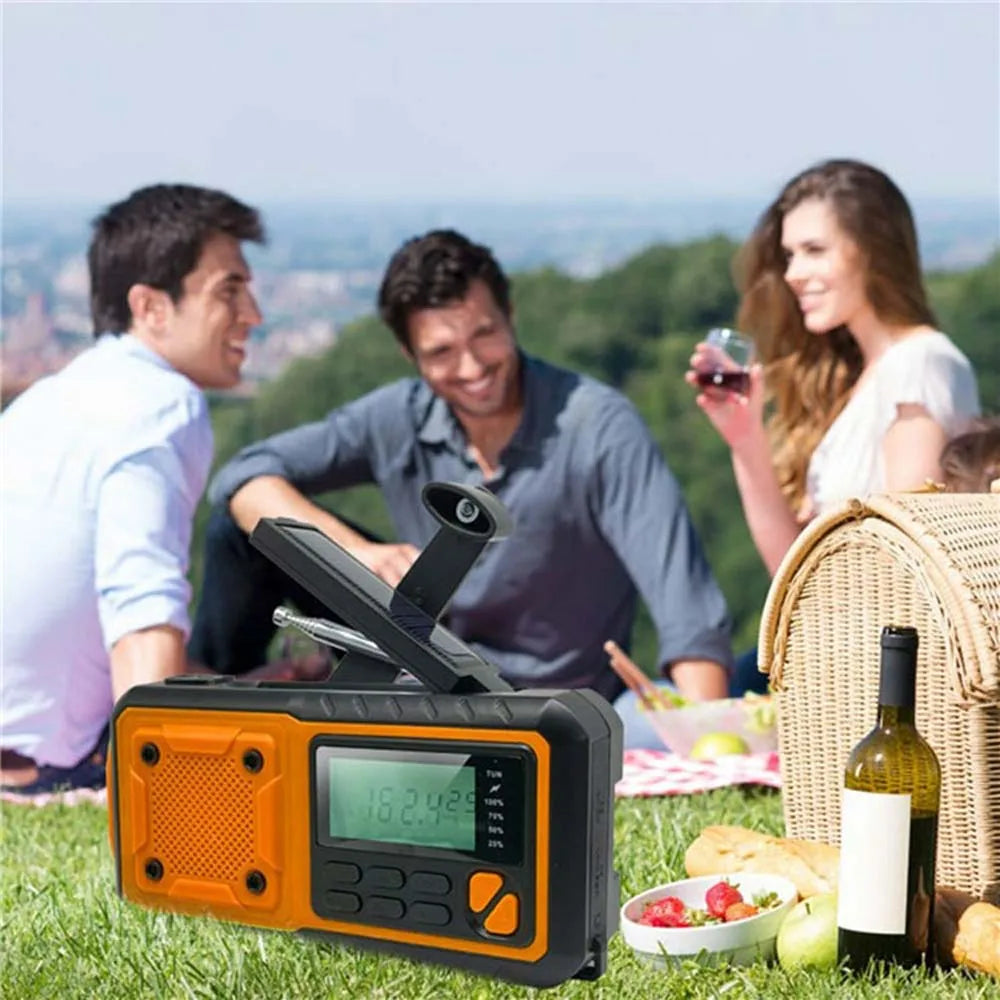Portátil de Emergência Rádio Energia Solar