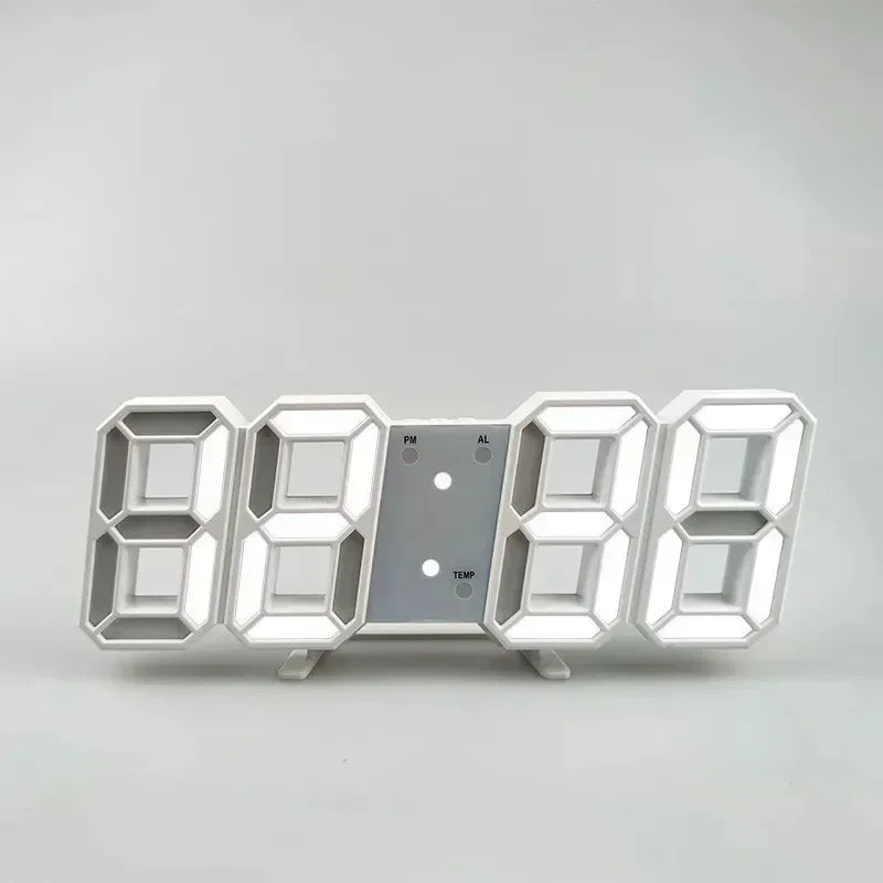 Relógio digital LED 3D luminoso