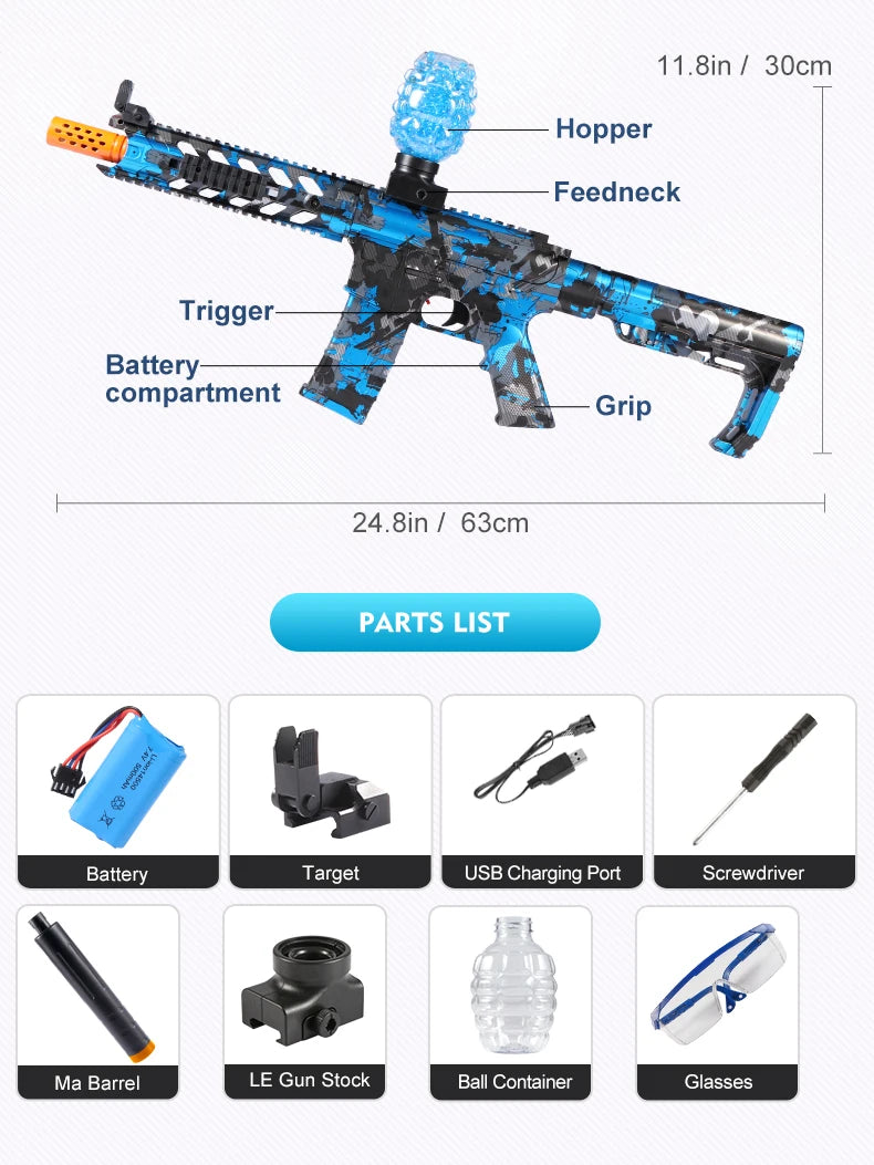 Brinquedos de Arma Elétrica Recarregáveis e Automáticos