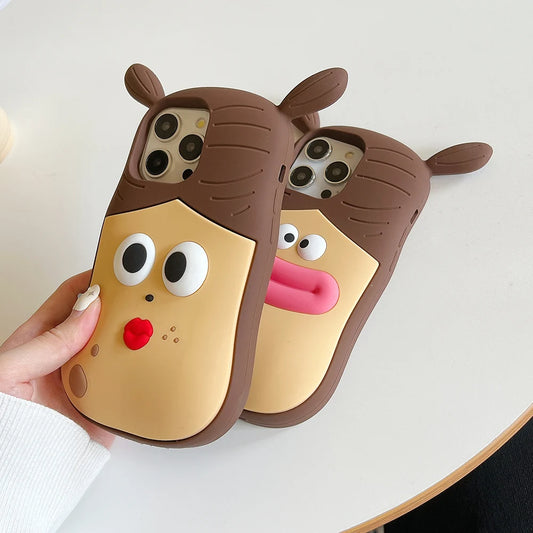 3D Cartoon Funny Girl Case