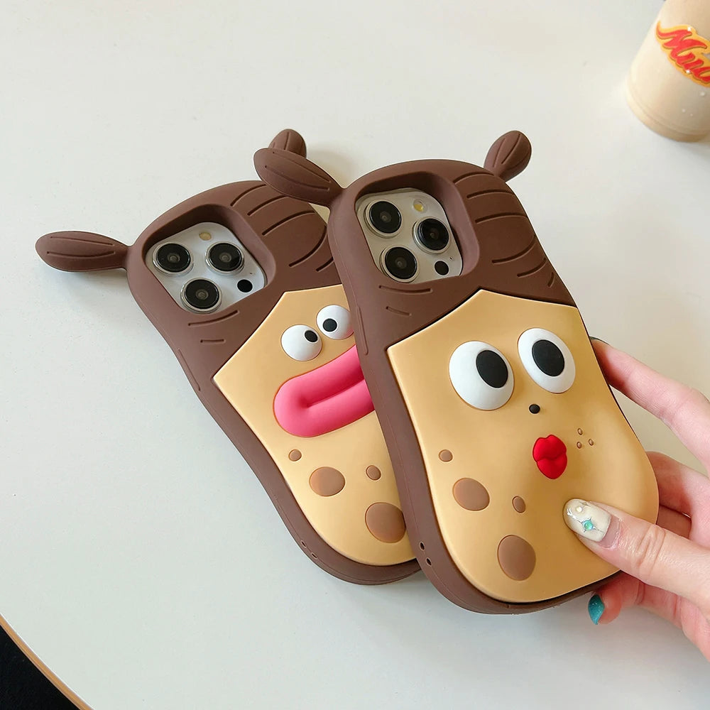 3D Cartoon Funny Girl Case