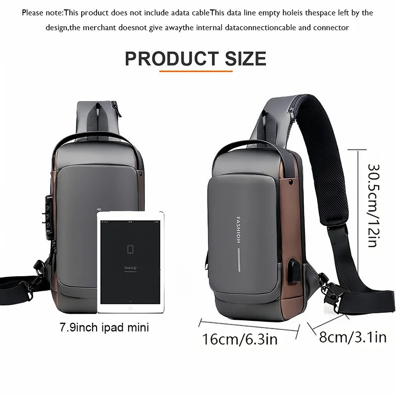 Bolsa de peito Antifurto Masculina