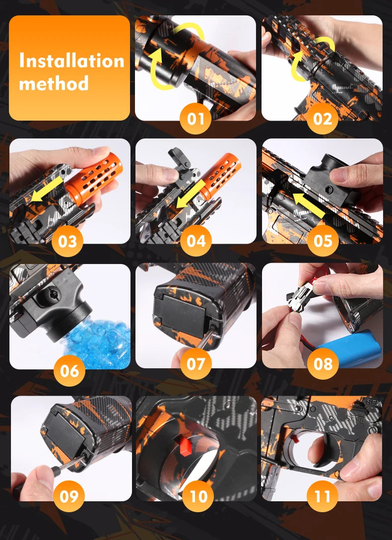 Brinquedos de Arma Elétrica Recarregáveis e Automáticos