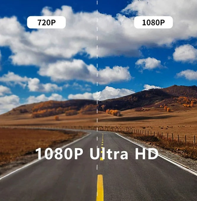 Câmera Veicular 1080p Wi-Fi com Dupla Lente