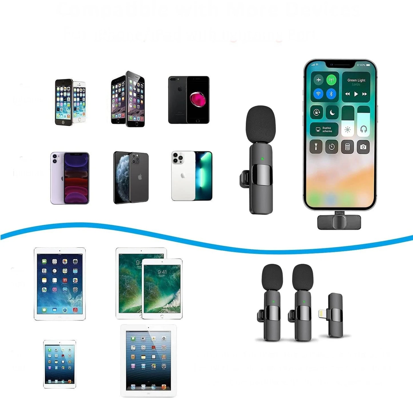 iPhone Microfone Sem Fio