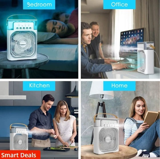 Umidificador Portátil Ventilador de Ajuste de Ar