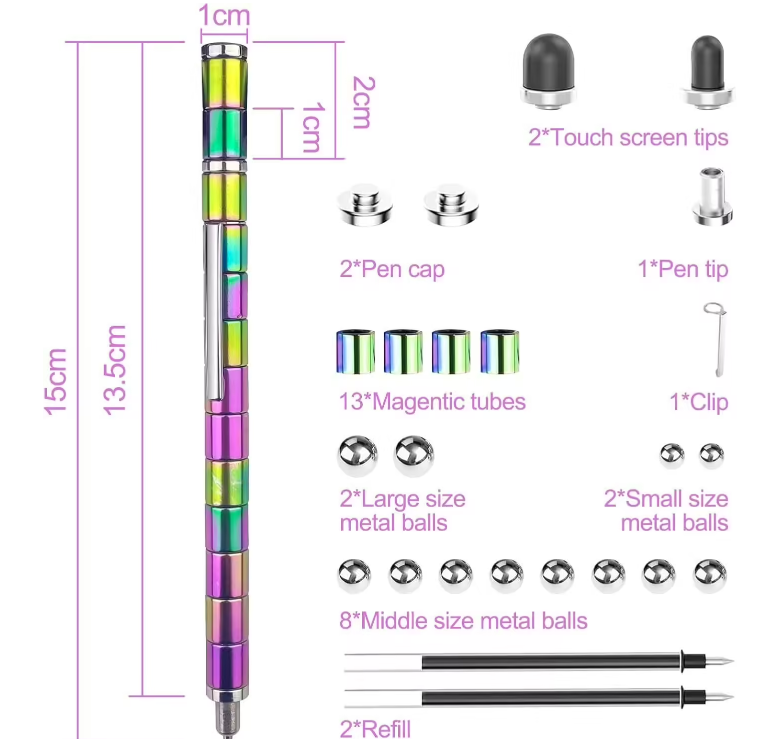 Caneta Magnética  Multifuncional Deformável
