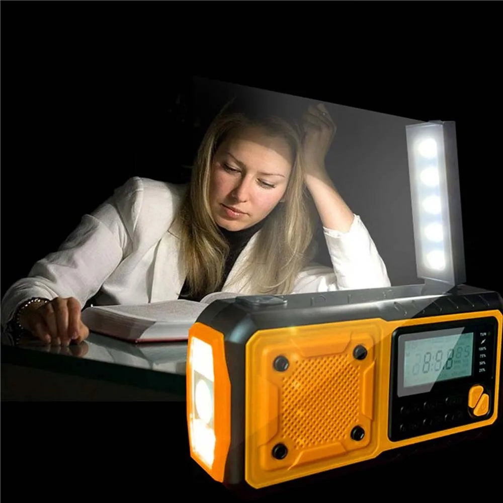 Portátil de Emergência Rádio Energia Solar