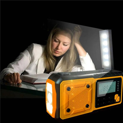 Portátil de Emergência Rádio Energia Solar