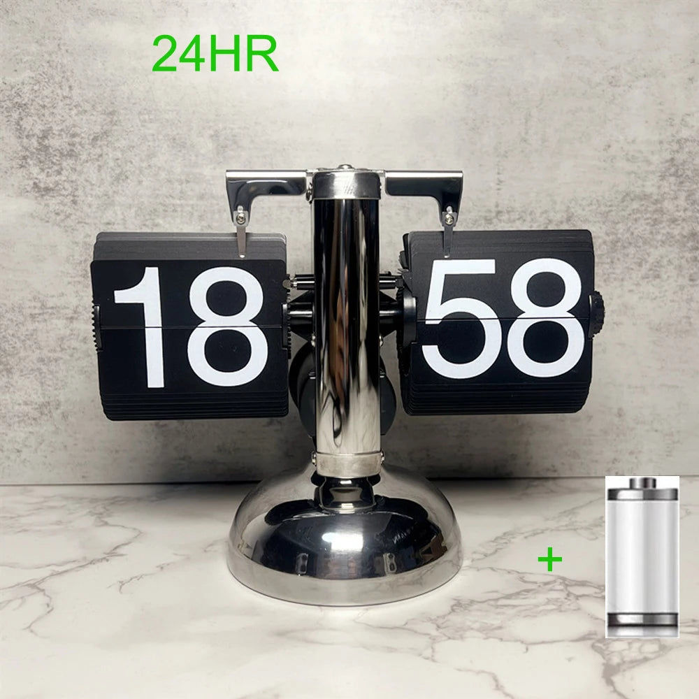 Relógio  com Giro de Página de Tempo