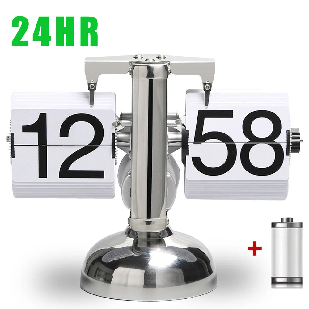 Relógio  com Giro de Página de Tempo