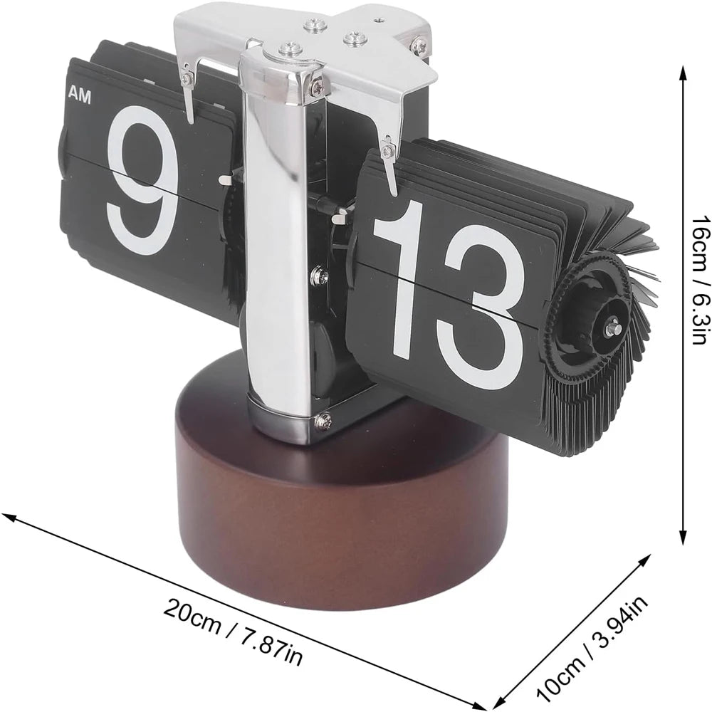 Relógio  com Giro de Página de Tempo