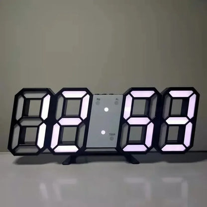 Relógio digital LED 3D luminoso
