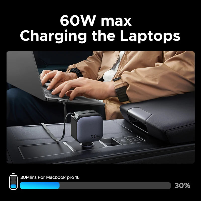 Carregador de carro 3 USB Carregamento Rápido