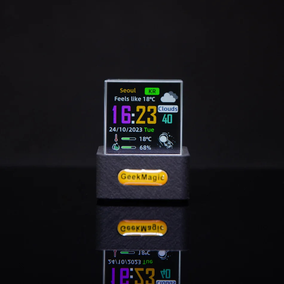 Decoración Cubo de Cristal Holográfico