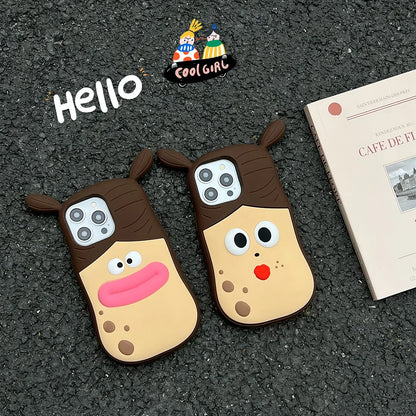 3D Cartoon Funny Girl Case