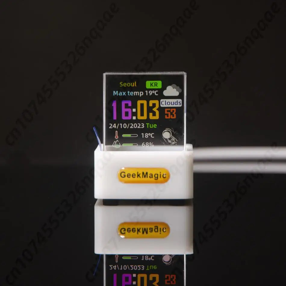 Decoración Cubo de Cristal Holográfico