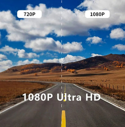 Câmera Veicular 1080p Wi-Fi com Dupla Lente
