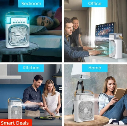 Umidificador Portátil Ventilador de Ajuste de Ar